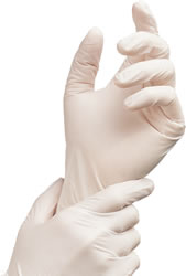 Adenna Nitrile Powder Free Exam Gloves, white