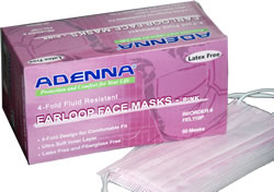 Adenna Fluid Resistant Disposable Earloop Face Masks
